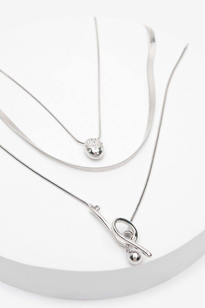 Merlin Silver Necklace Set - 2