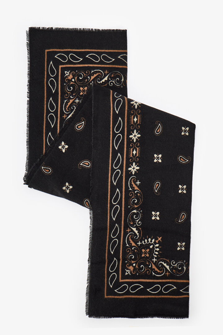 Siyah Bandana Atkı - 1