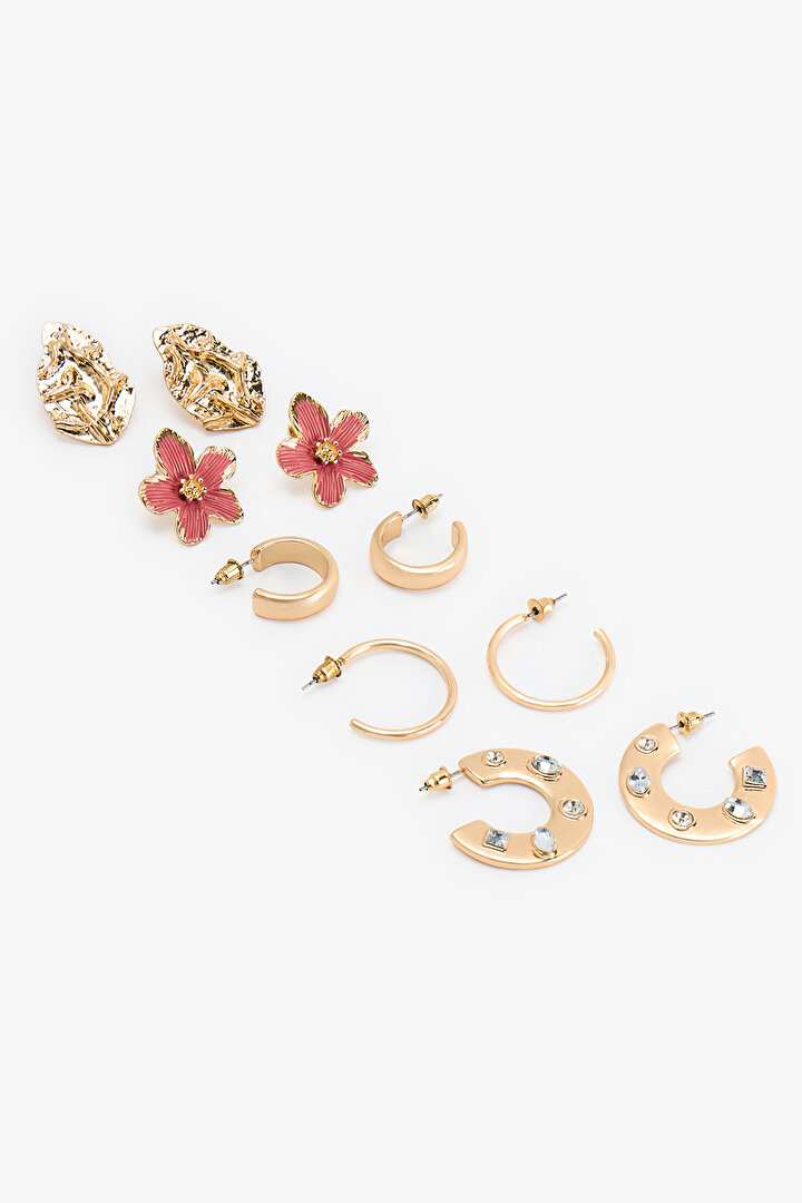 Altın Rengi Bianca Küpe Seti - 2