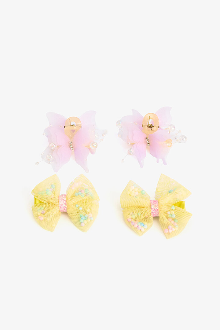 Colorful Girl's Butterfly 4-Piece Hair Clip - 1