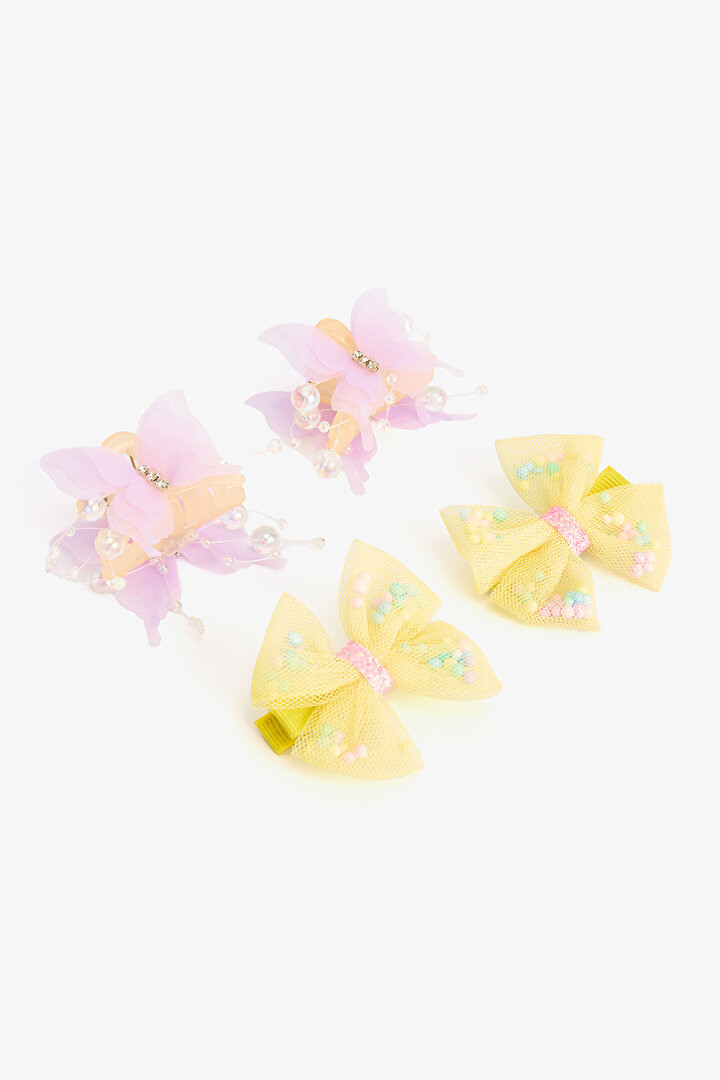 Colorful Girl's Butterfly 4-Piece Hair Clip - 2