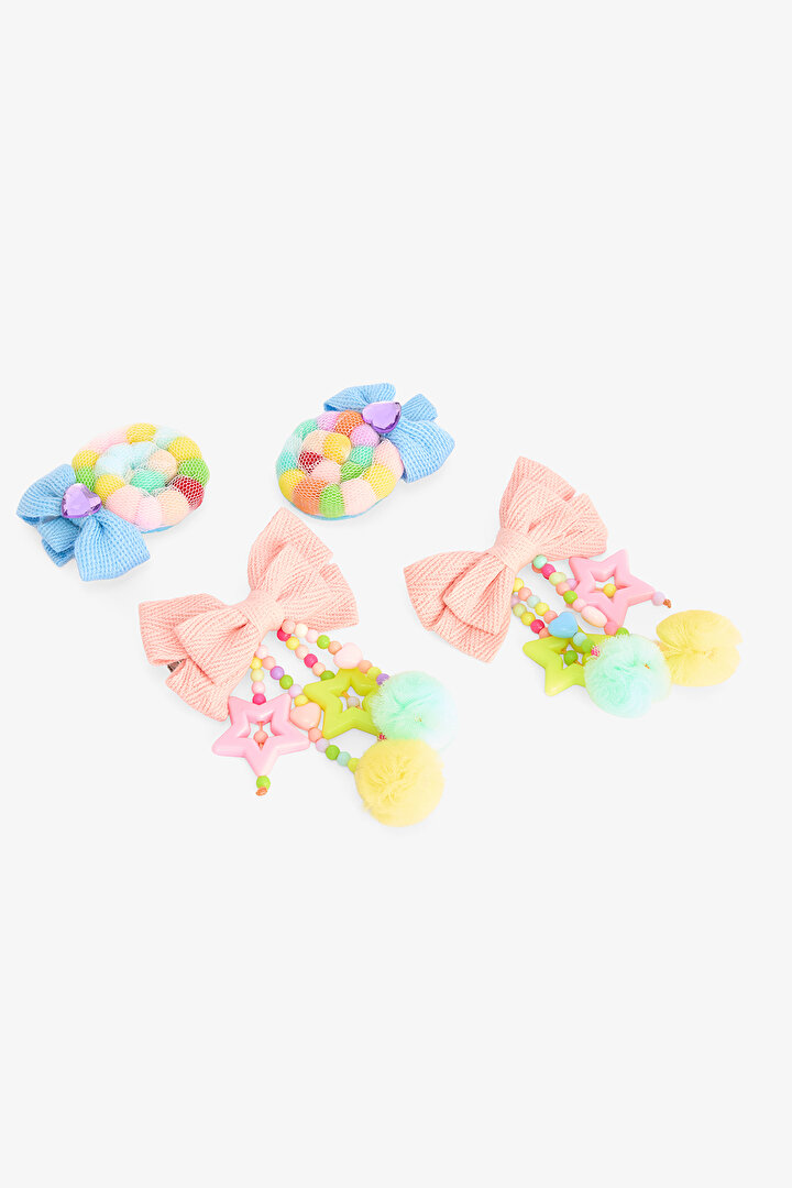 Colorful Girl's Happy 4-Piece Buckle - 2