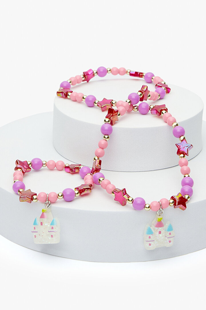 Kız Çocuk Castle Renkli Kolye - 1