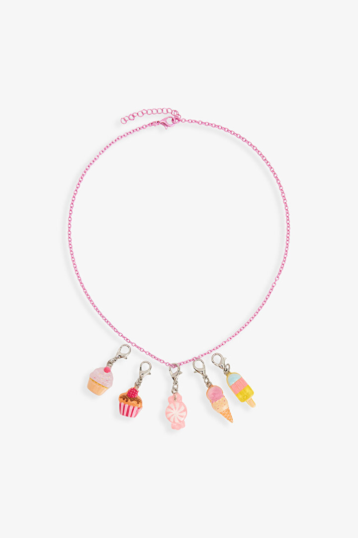 Multicolor Girls Charm Necklace - 1