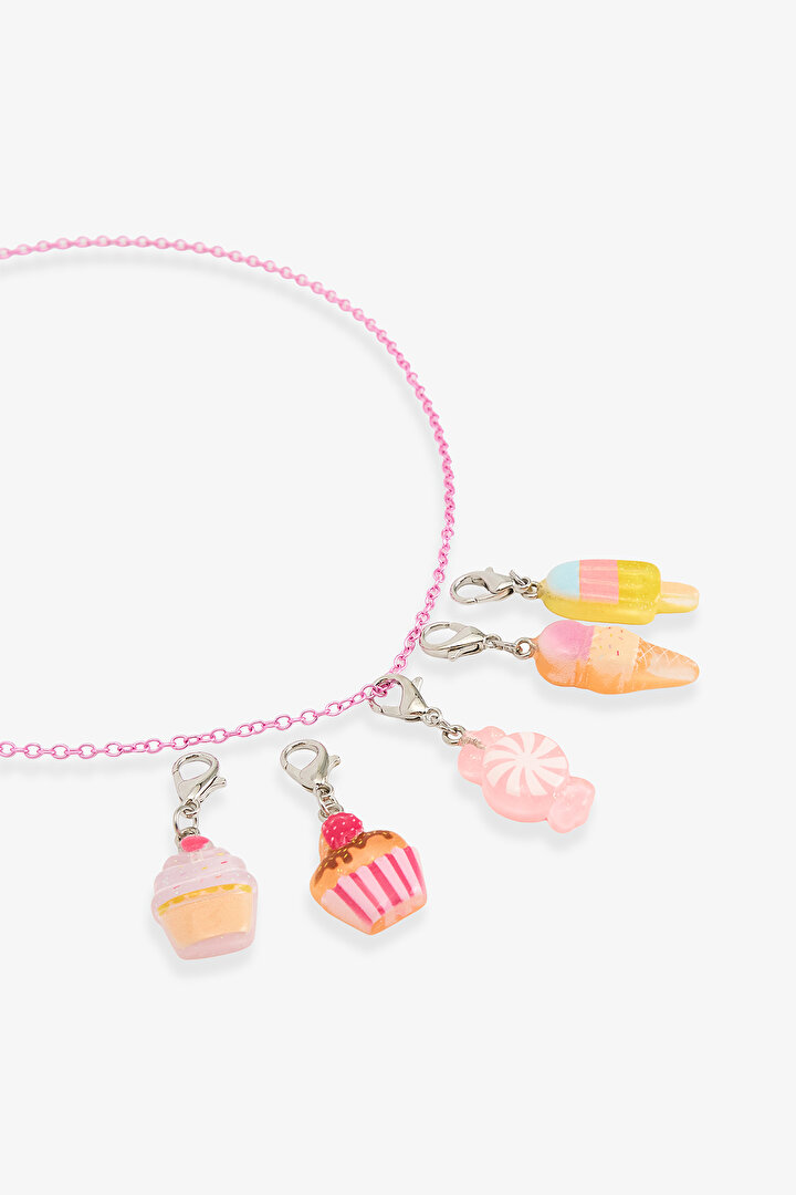 Multicolor Girls Charm Necklace - 2