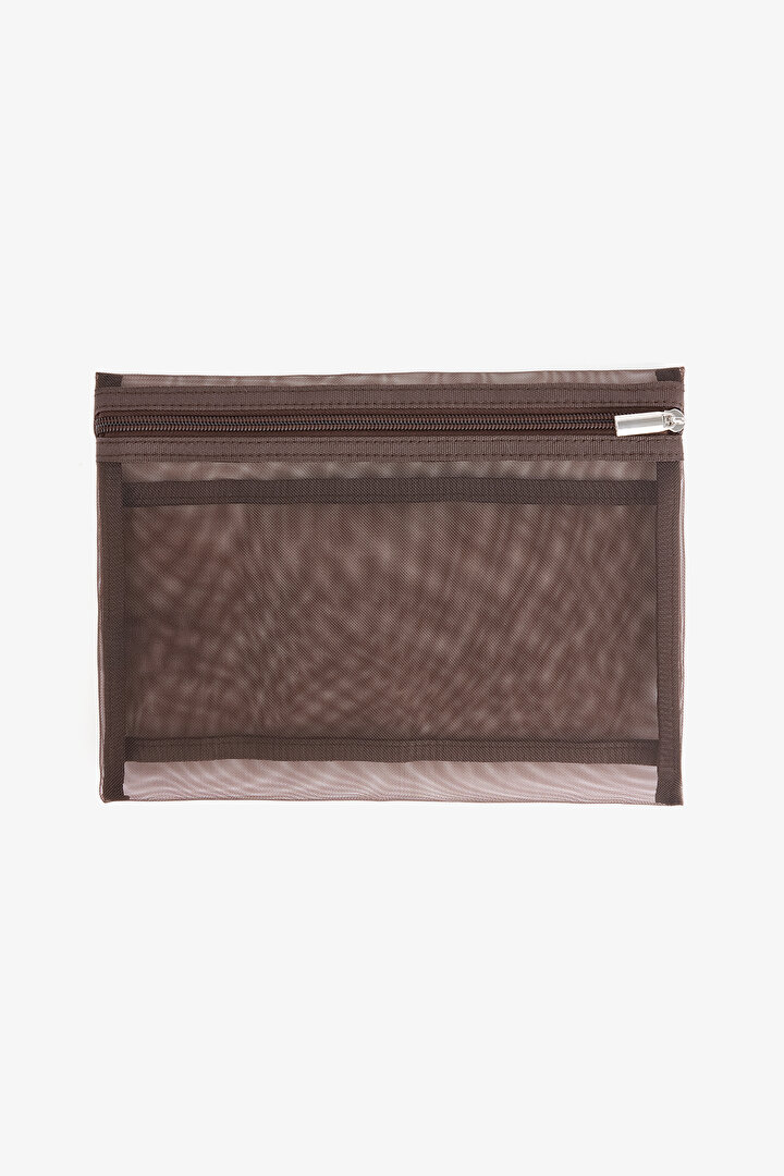 Koyu Kahverengi Emma Makyaj Çantası - 2
