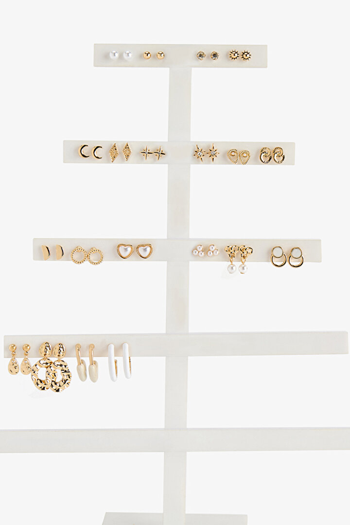 Gold Rosella 20 Pack Earring Set - 1