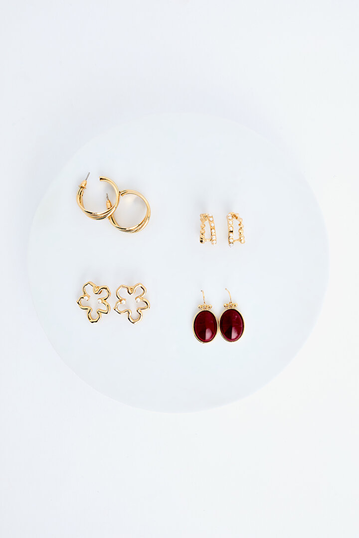 Adella Red Earring Set - 1