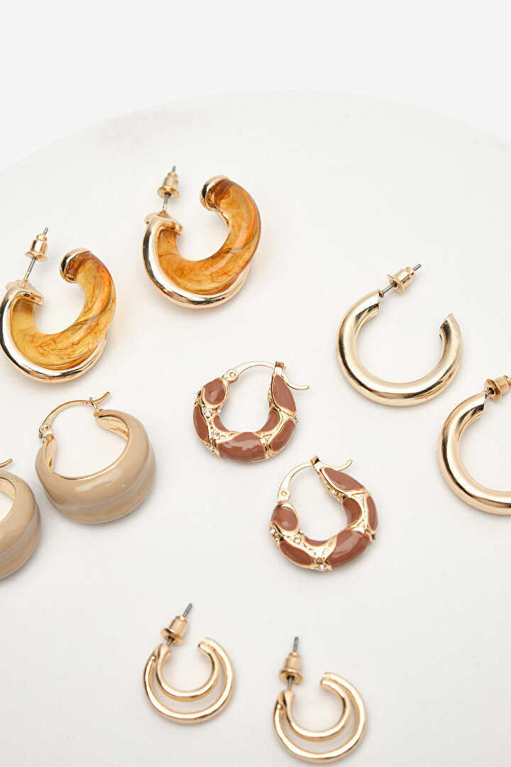 Alen Golden Earrings Set - 2