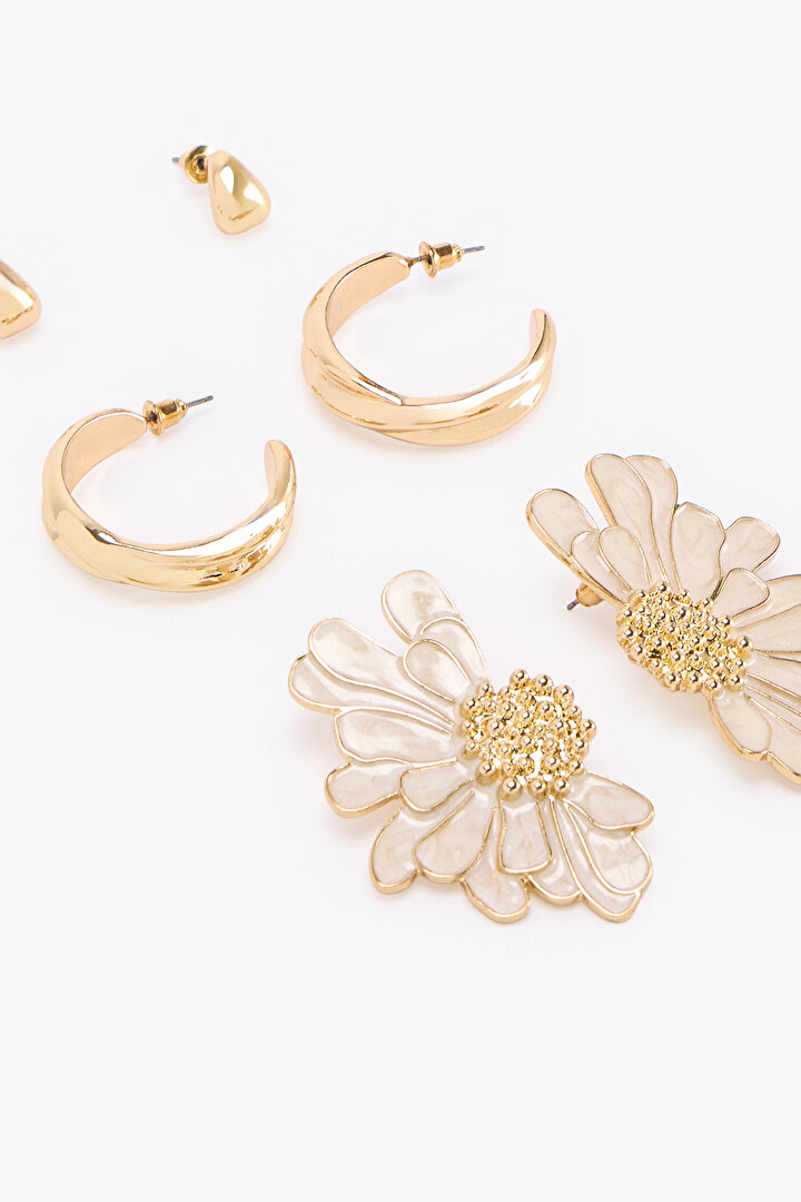 Altın Rengi Sandy Küpe Seti - 2