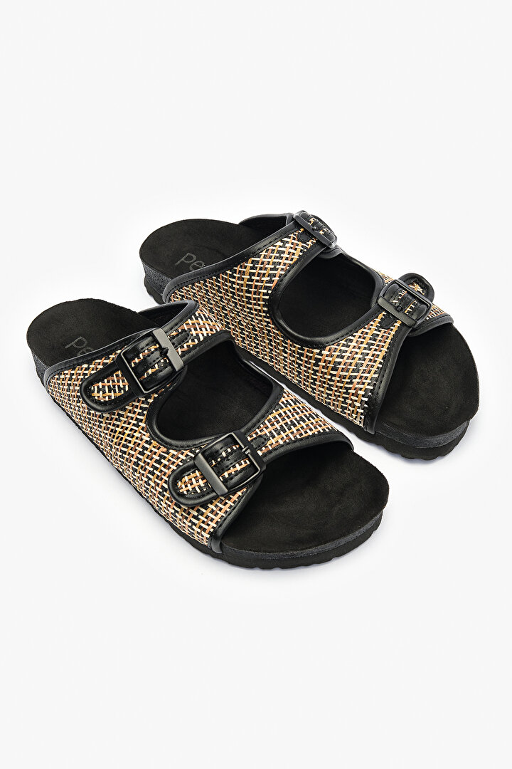 Pia Black Slippers - 2