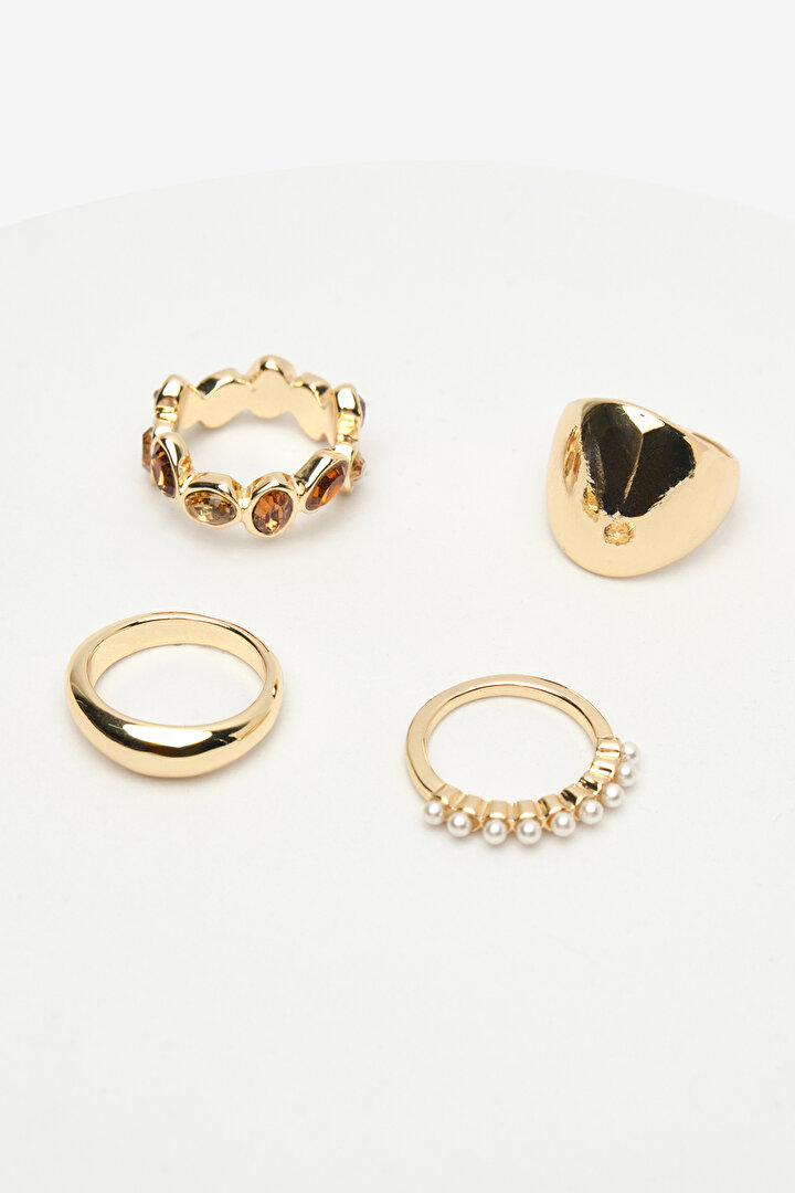 Pearl Golden Ring Set - 1