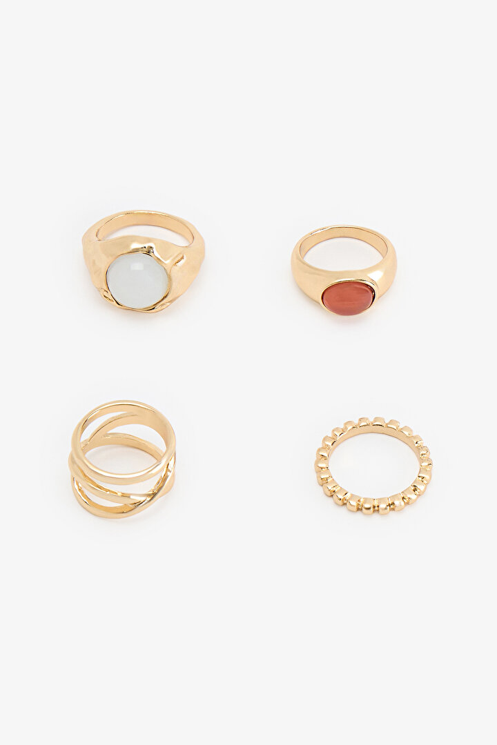 Altın Rengi Lola Yüzük Seti - 1