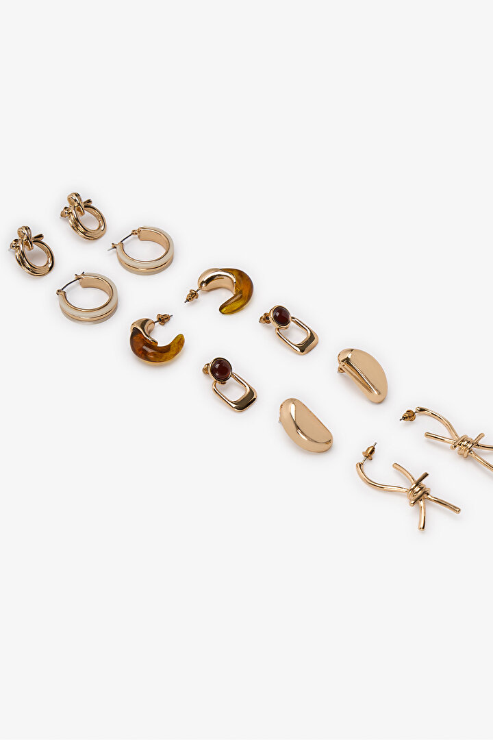 Gold Valerie 6 Pack Earring Set - 2