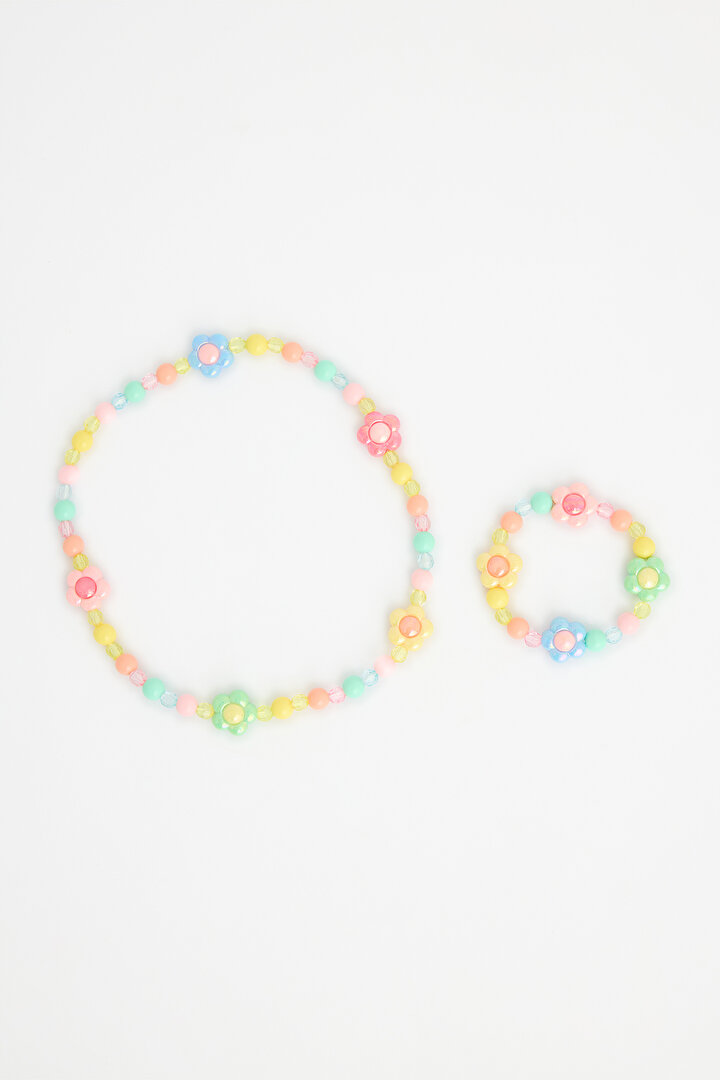 Girls Daisy Colorful Necklace - 1