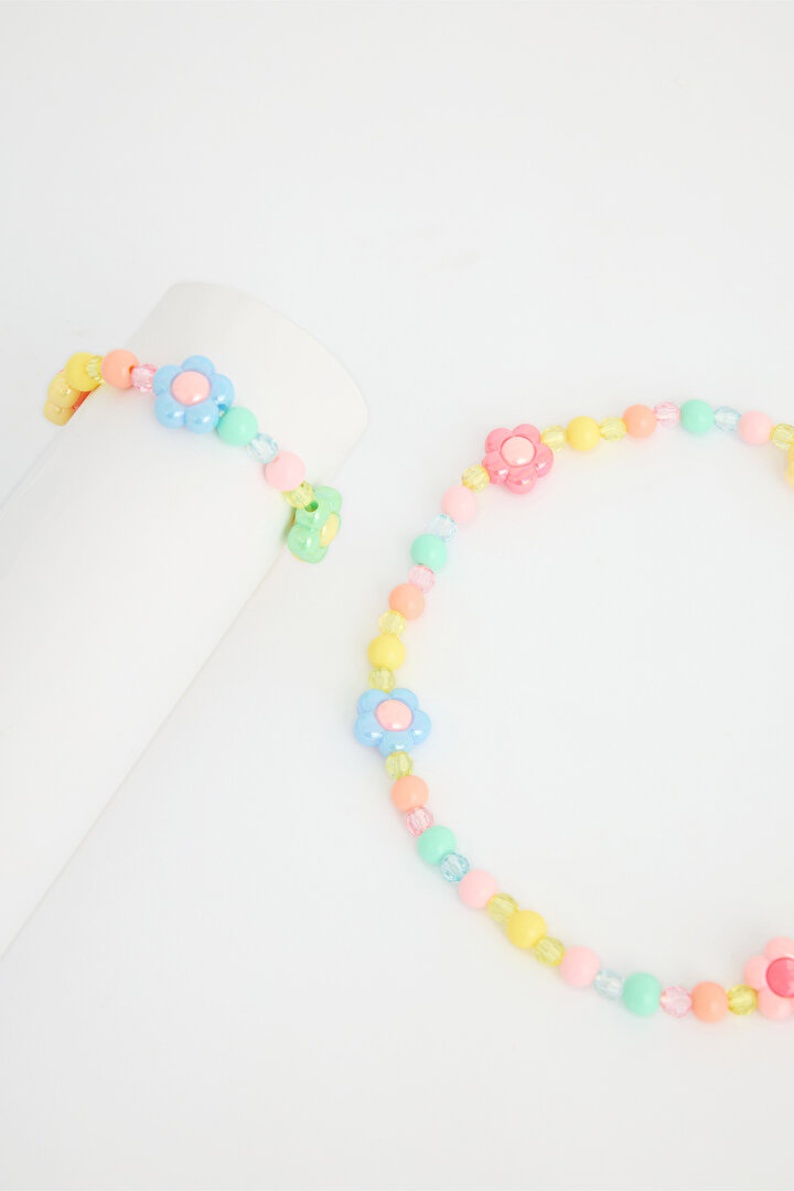 Girls Daisy Colorful Necklace - 2