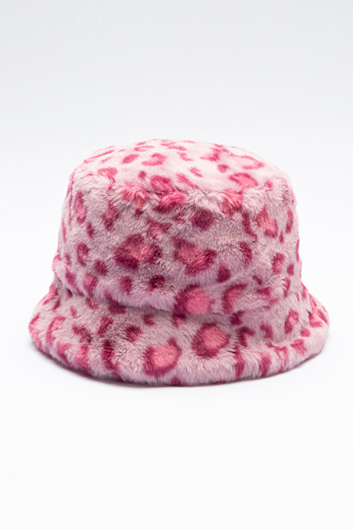 Pink Girls Leopard Hat - 1