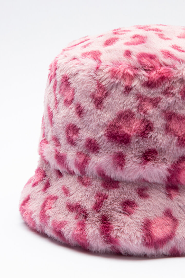 Pink Girls Leopard Hat - 2