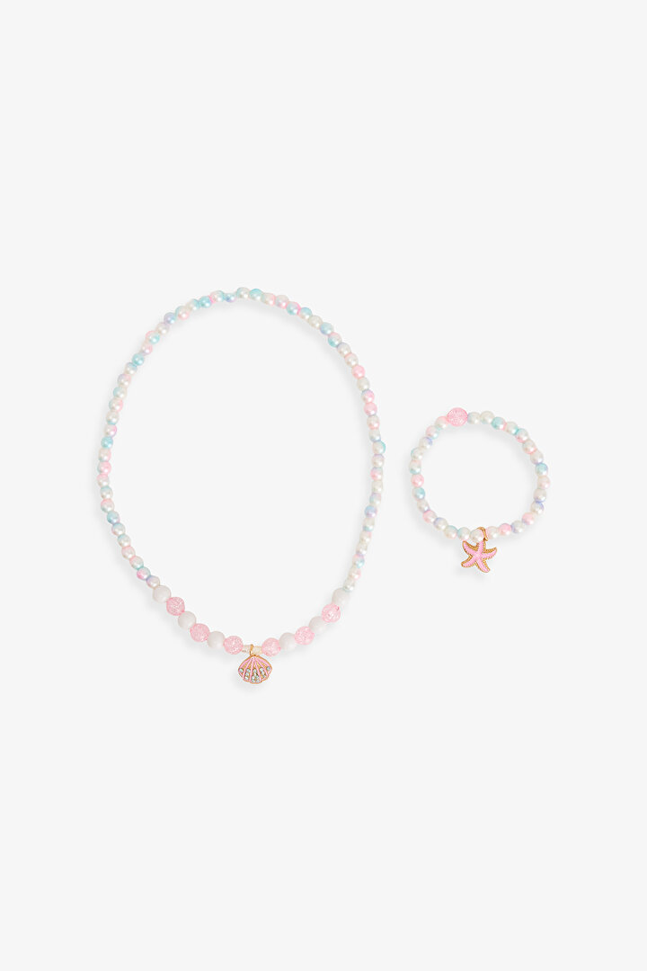 Multicolor Girls Star Necklace Set - 2