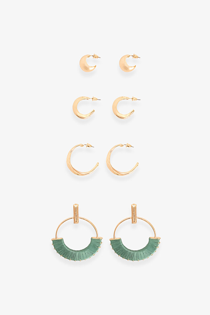 Gold Pearl Earring Set - 1