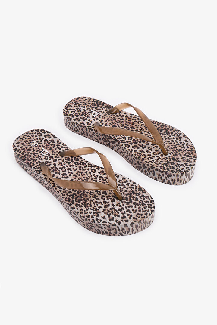 Leopar Çizgili Terlik - 2