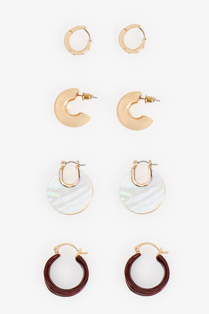 Gold Adele 4 Pack Earring Set - 1