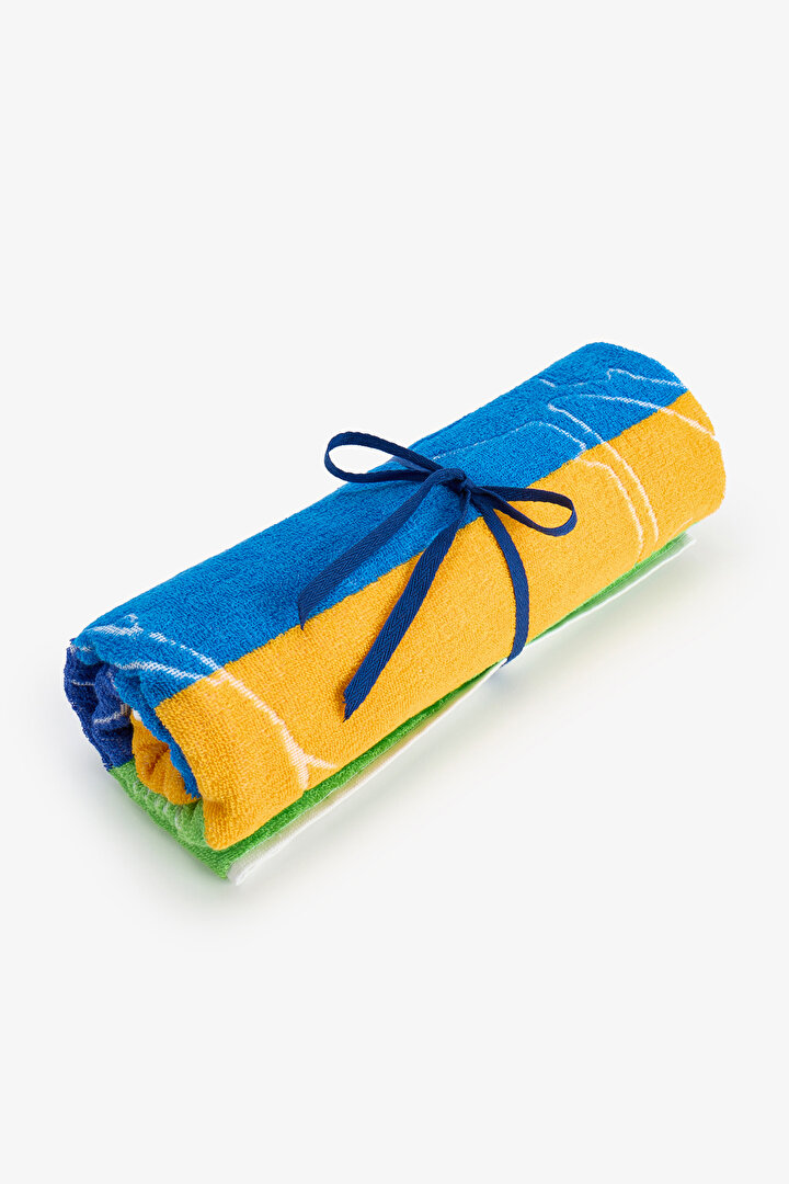 Renkli Erkek Çocuk Shark Havlu - 1