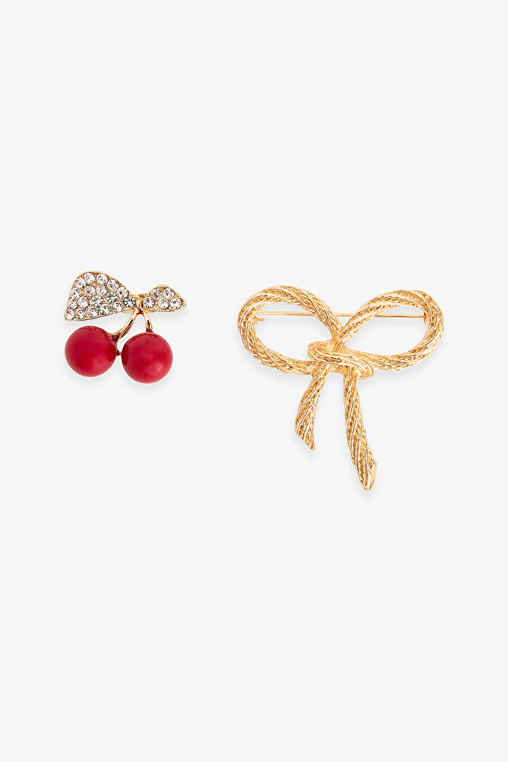 Multicolor Cherry Brooch - 1