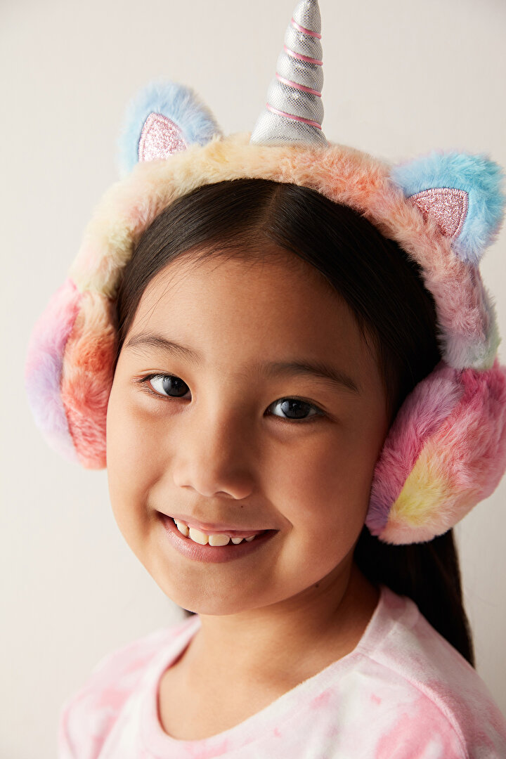 Kız Çocuk Uniorn Desenli Kulaklık - 1