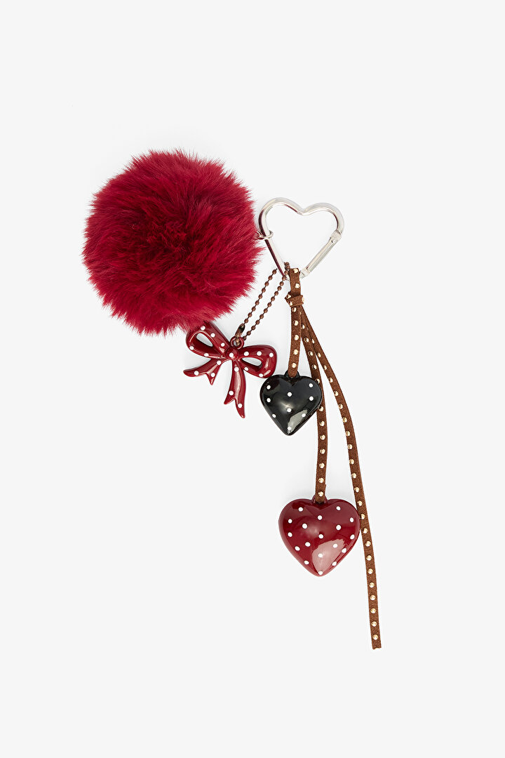 Bordo Bonnie Charm Anahtarlık - 1