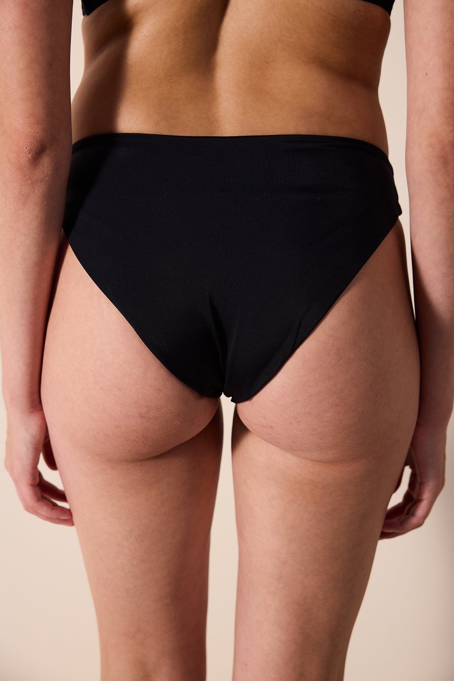 Pearl Side Black Bikini Bottom