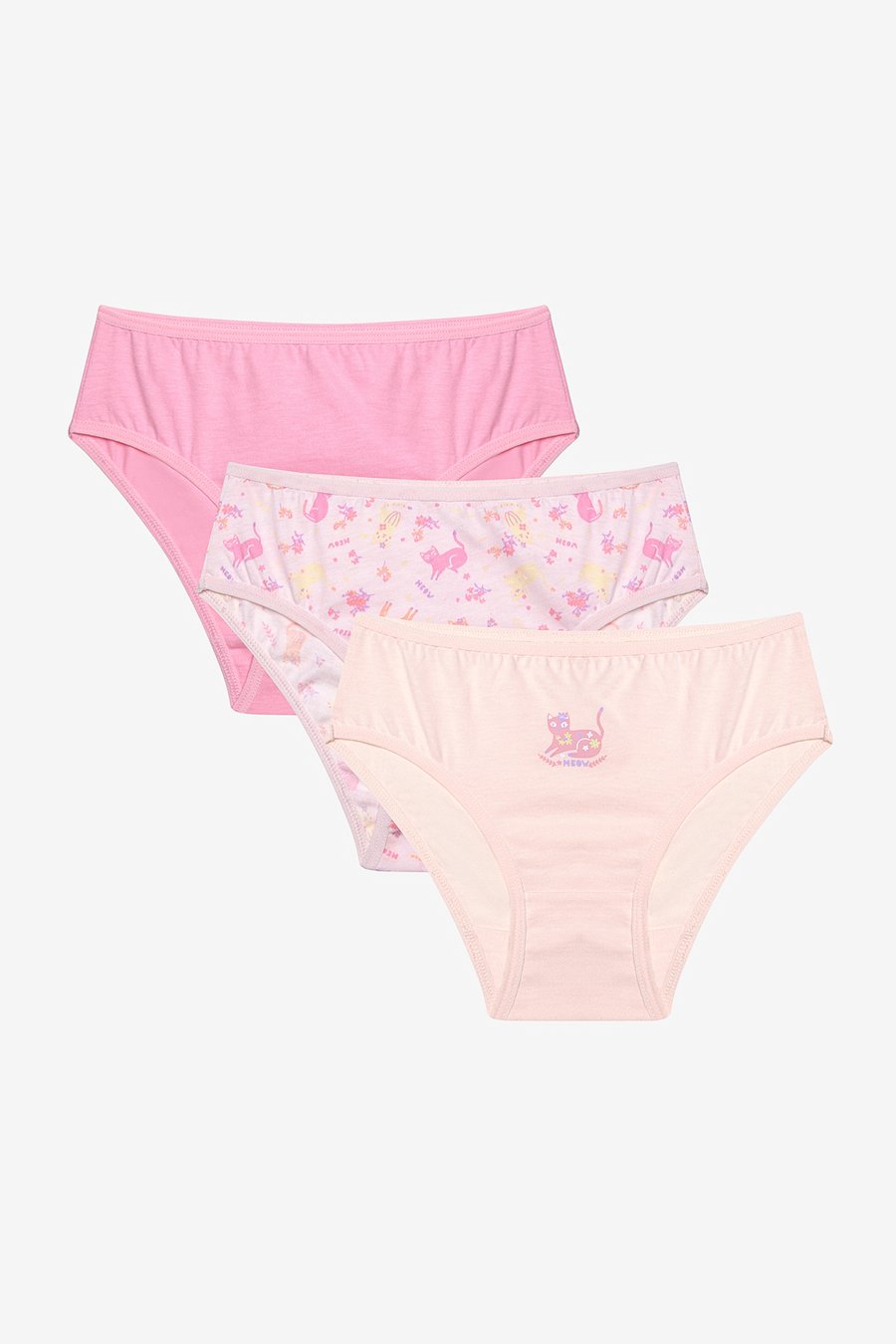 سليب بنات 3 قطع متعدد الألوان كيوت مياو