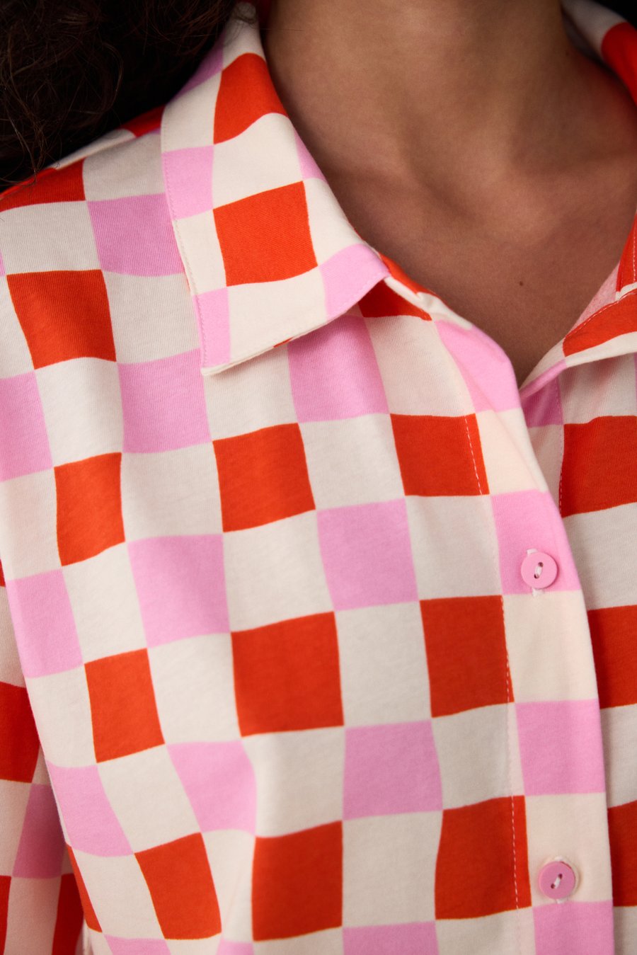 COLORED GINGHAM SS GÖMLEK SORT SET