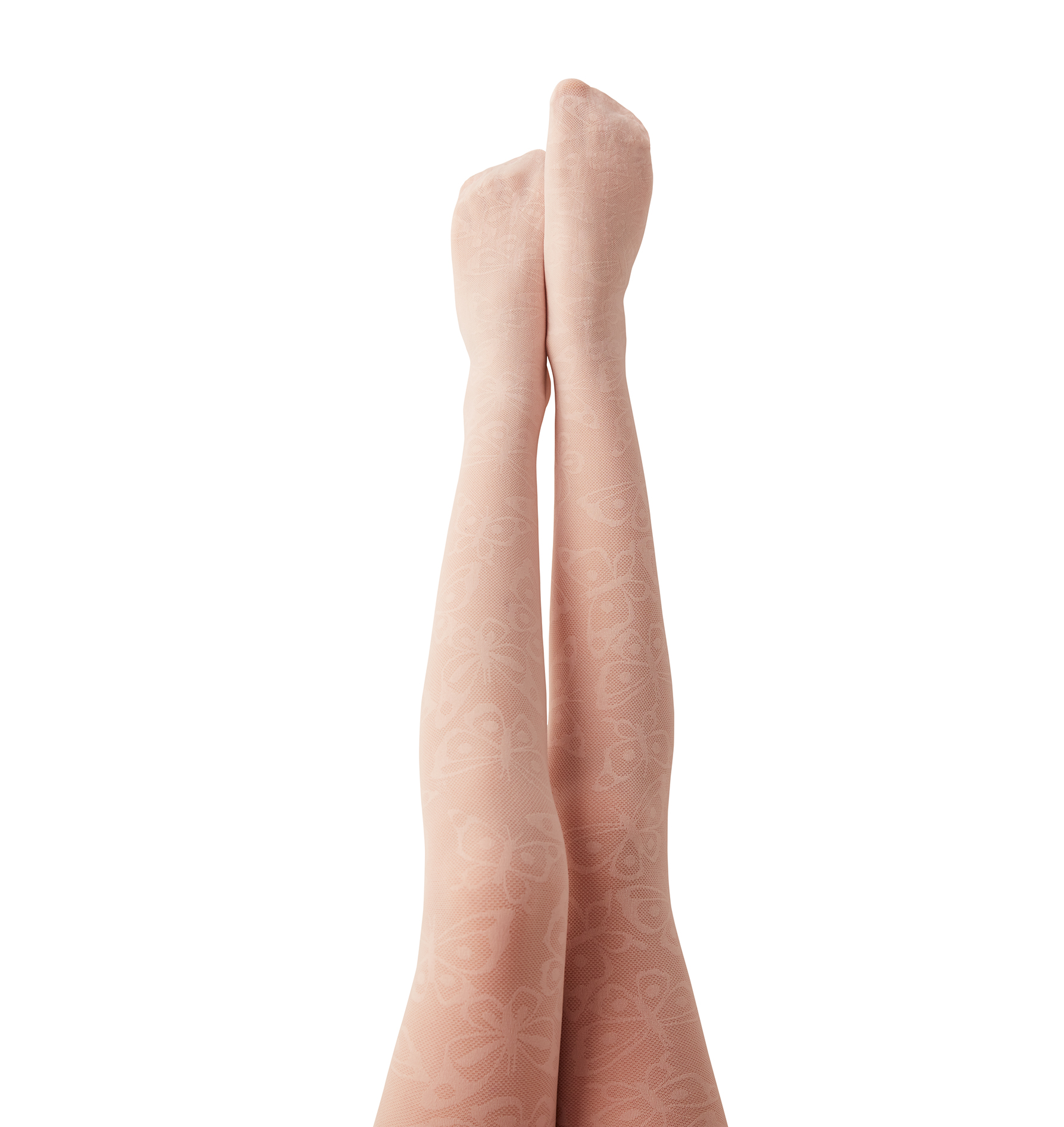 Penti Pudra Rengi Kız Çocuk Kelebek Desenli Külotlu Çorap. 1