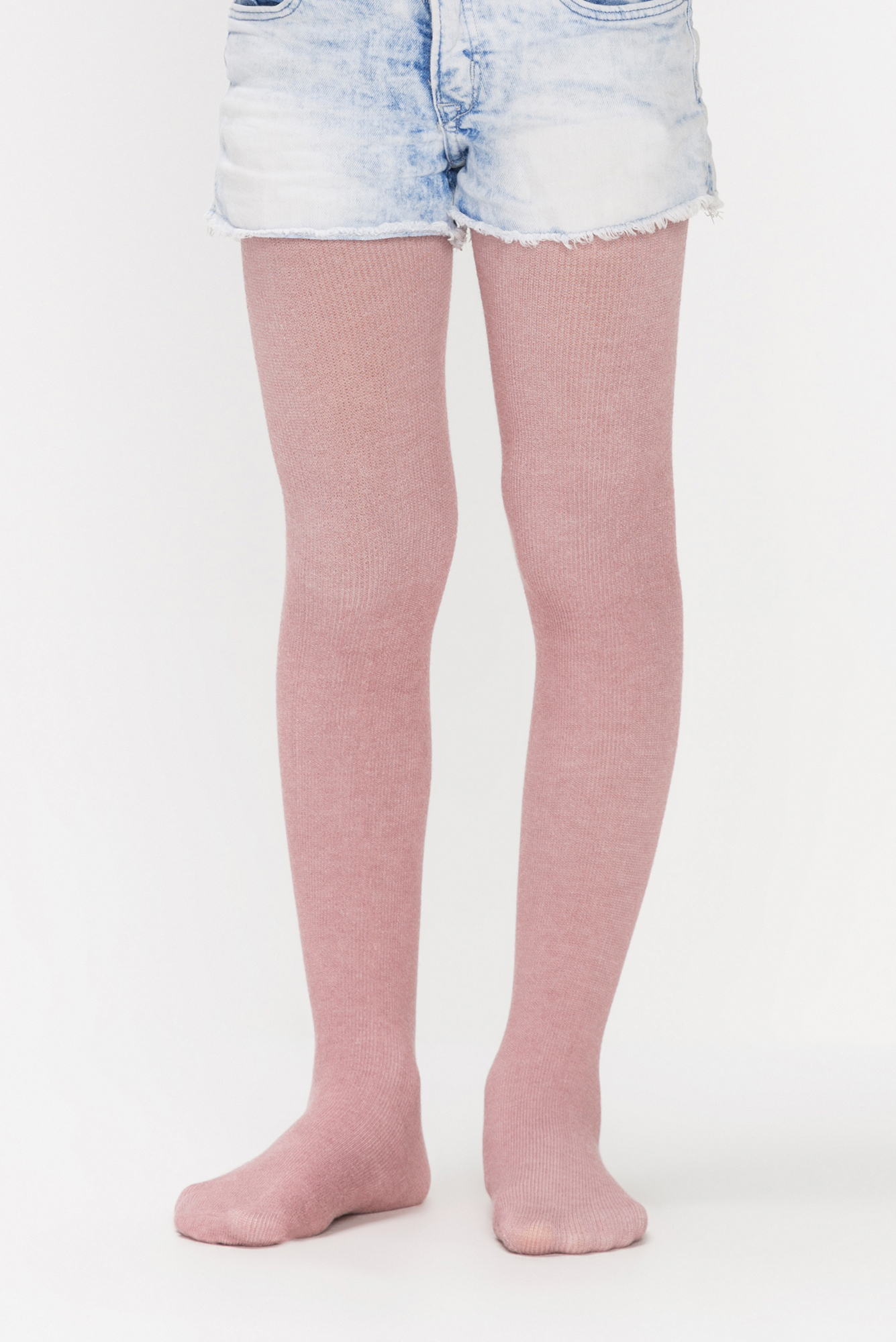 Penti Pembe Kız Çocuk Angora-Yün Karışımı Külotlu Çorap. 1