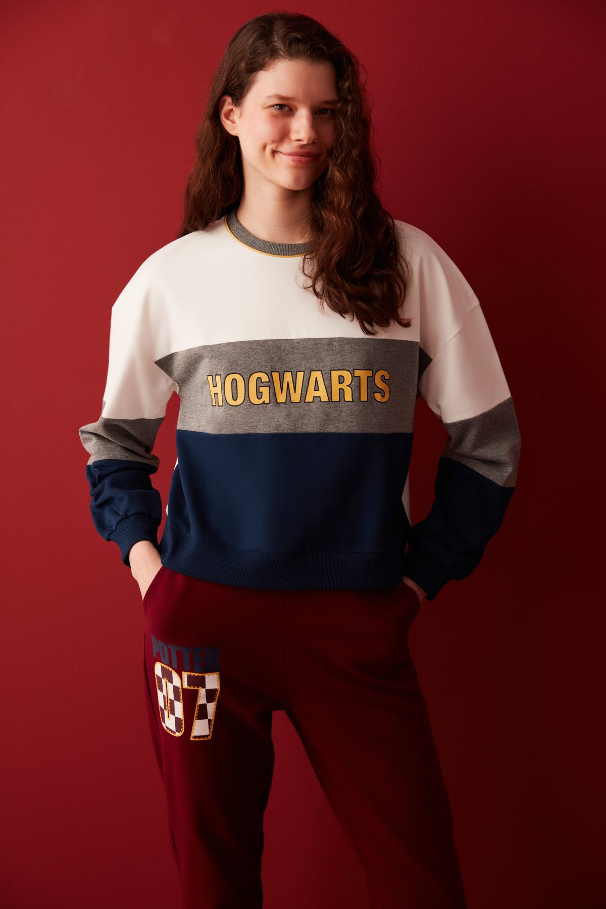 Penti Çok Renkli Block Sweatshirt-Harry Potter Koleksiyonu. 1