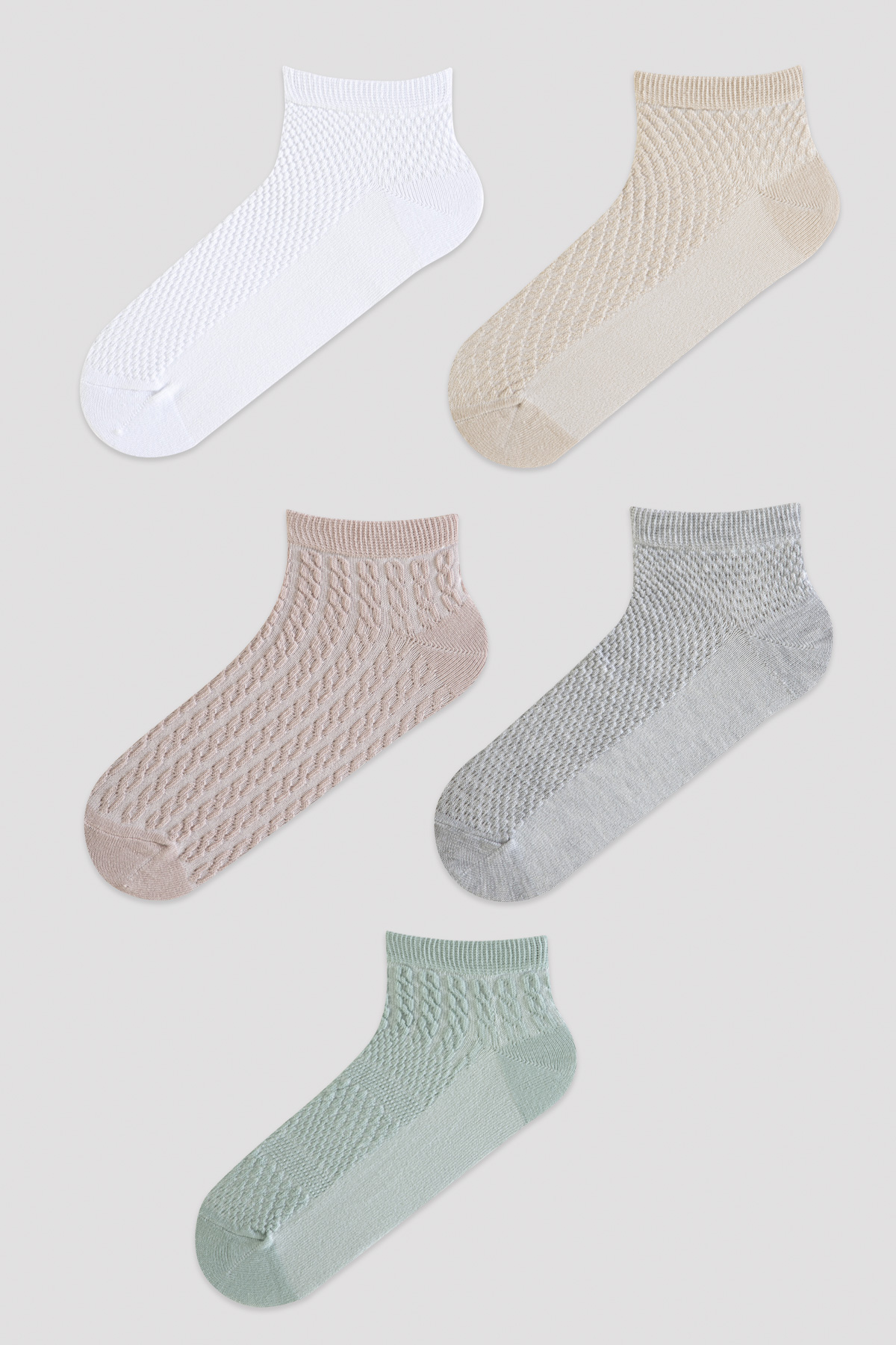 Penti Multi Colour Jaquard 5in1 Liner Socks. 1