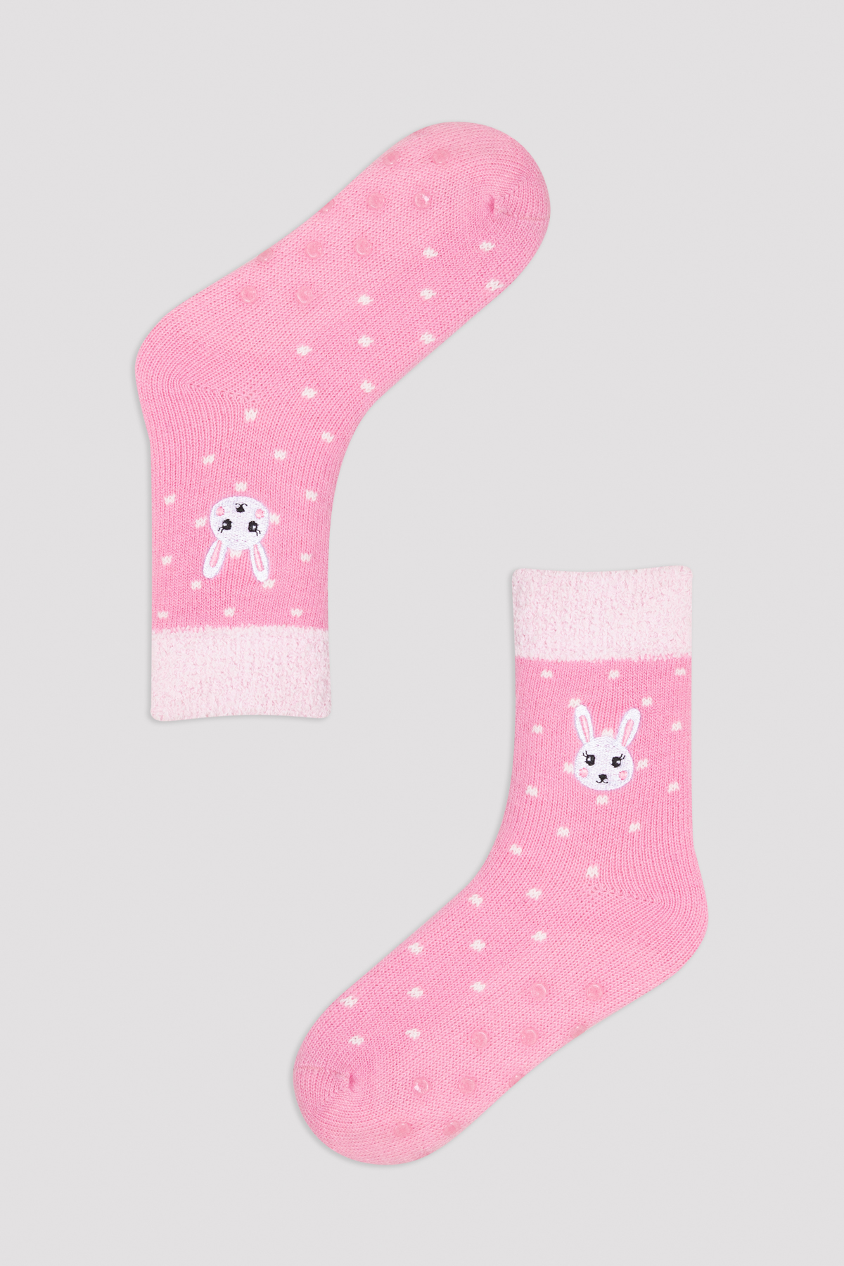 Penti Pembe Tavşan Desenli Soket Çorap. 1