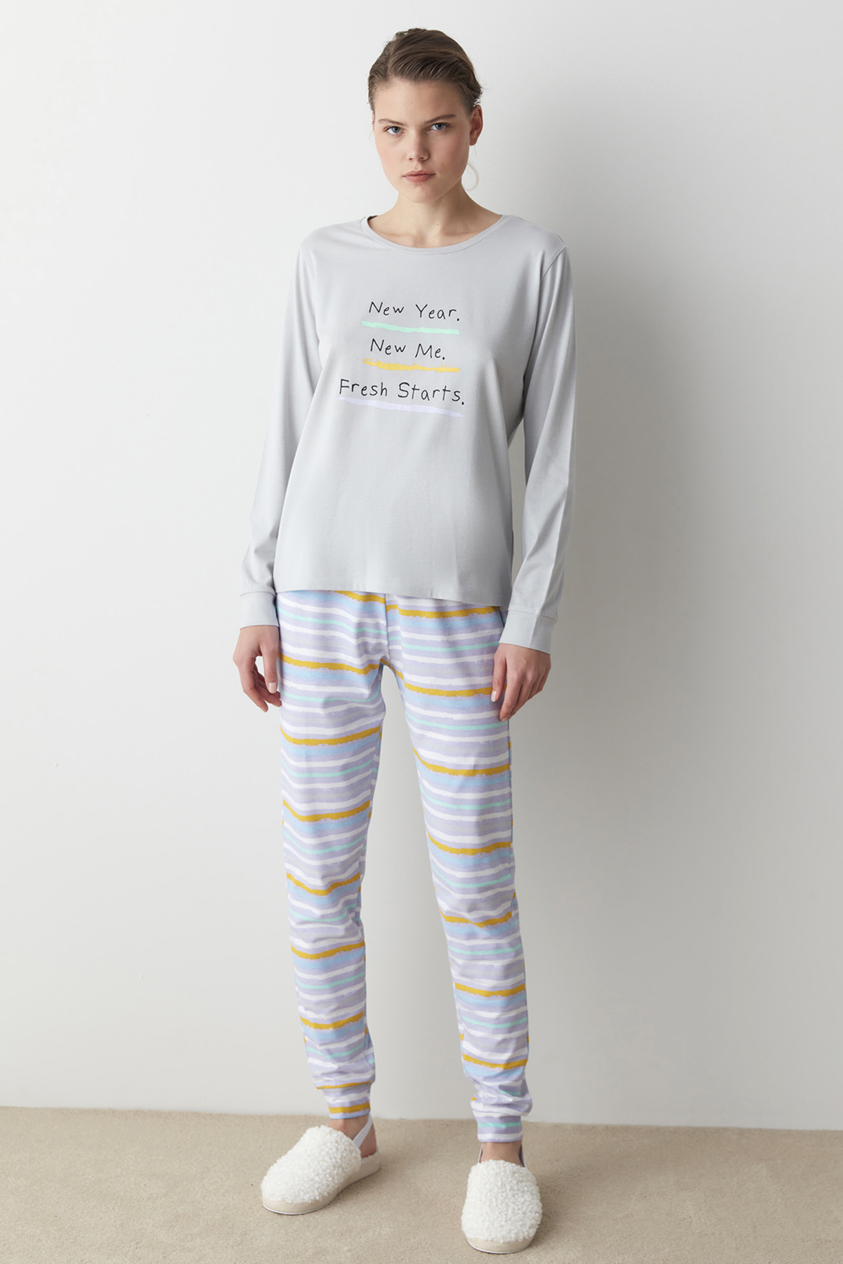 Penti Çok Renkli Dotted Hot Teach Pantolon Pijama Altı. 1