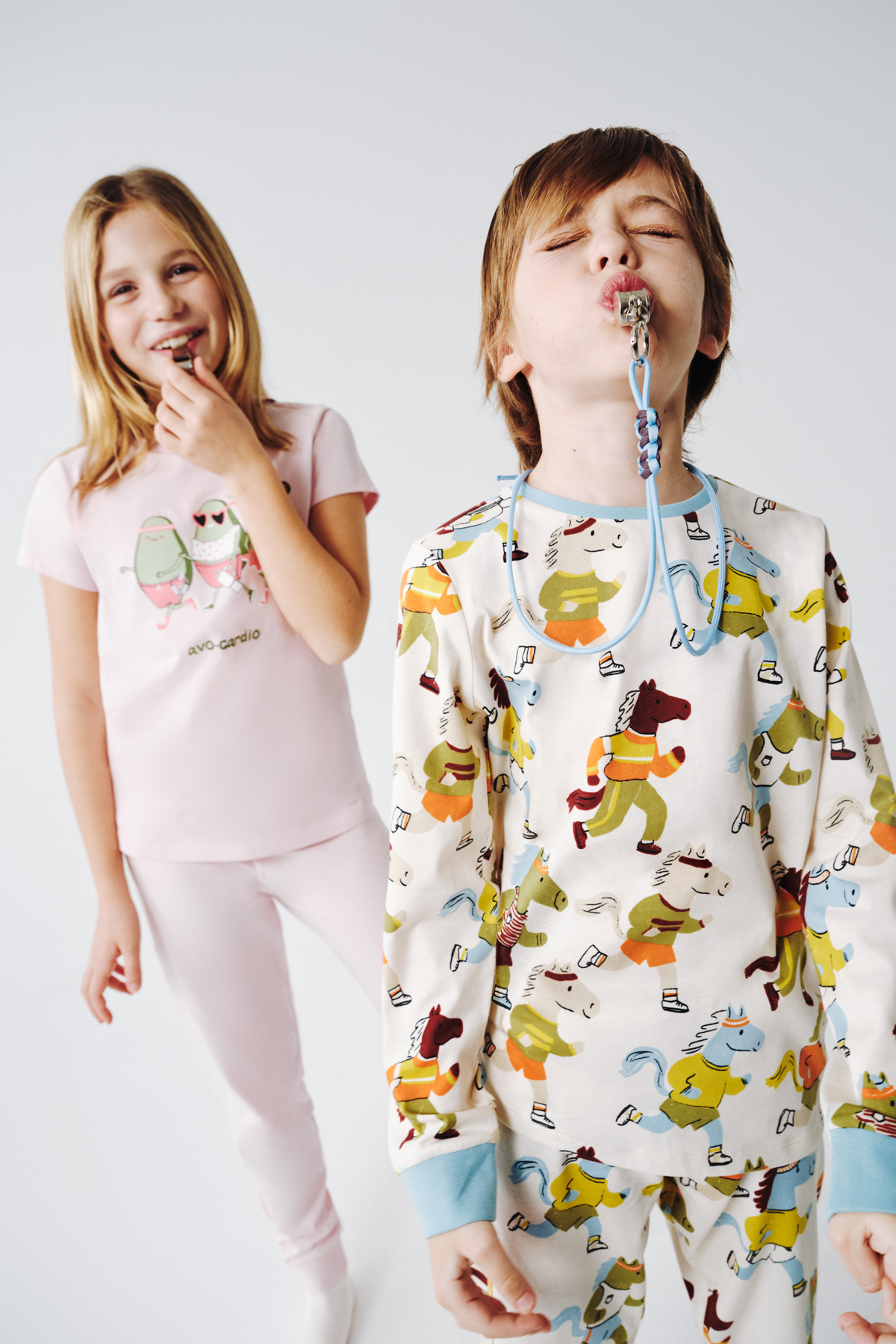 Penti Erkek Çocuk Look Retro Uzun Kollu Pamuklu 2'li Pijama Takımı Ekru