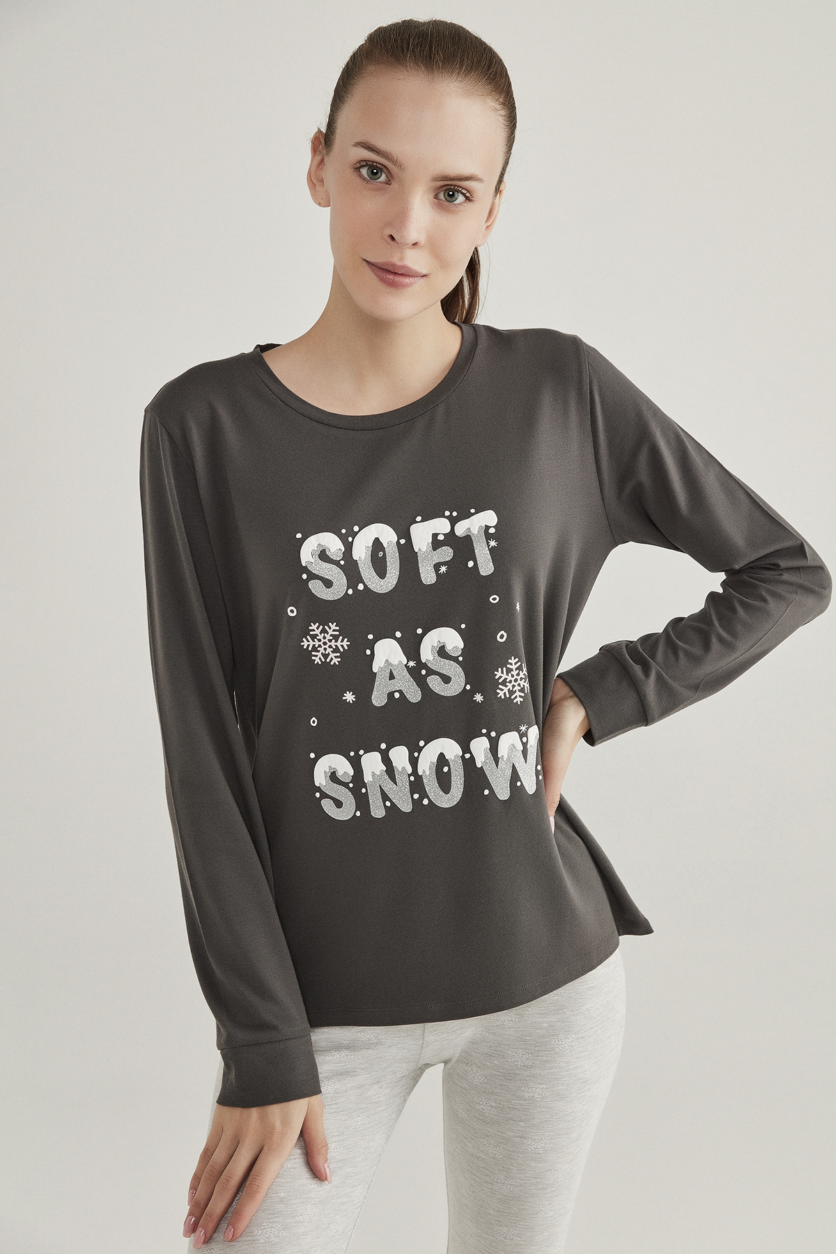 Penti Antrasit Hot Tech Soft Snow Sweatshirt. 1